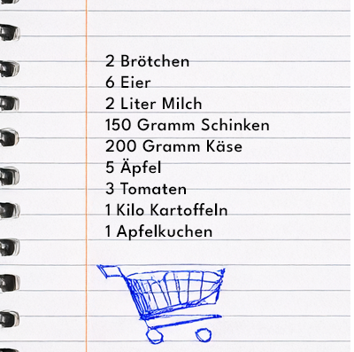 Einkaufszettel 2