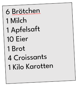 Shopping list