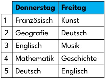 Stundenplan 3