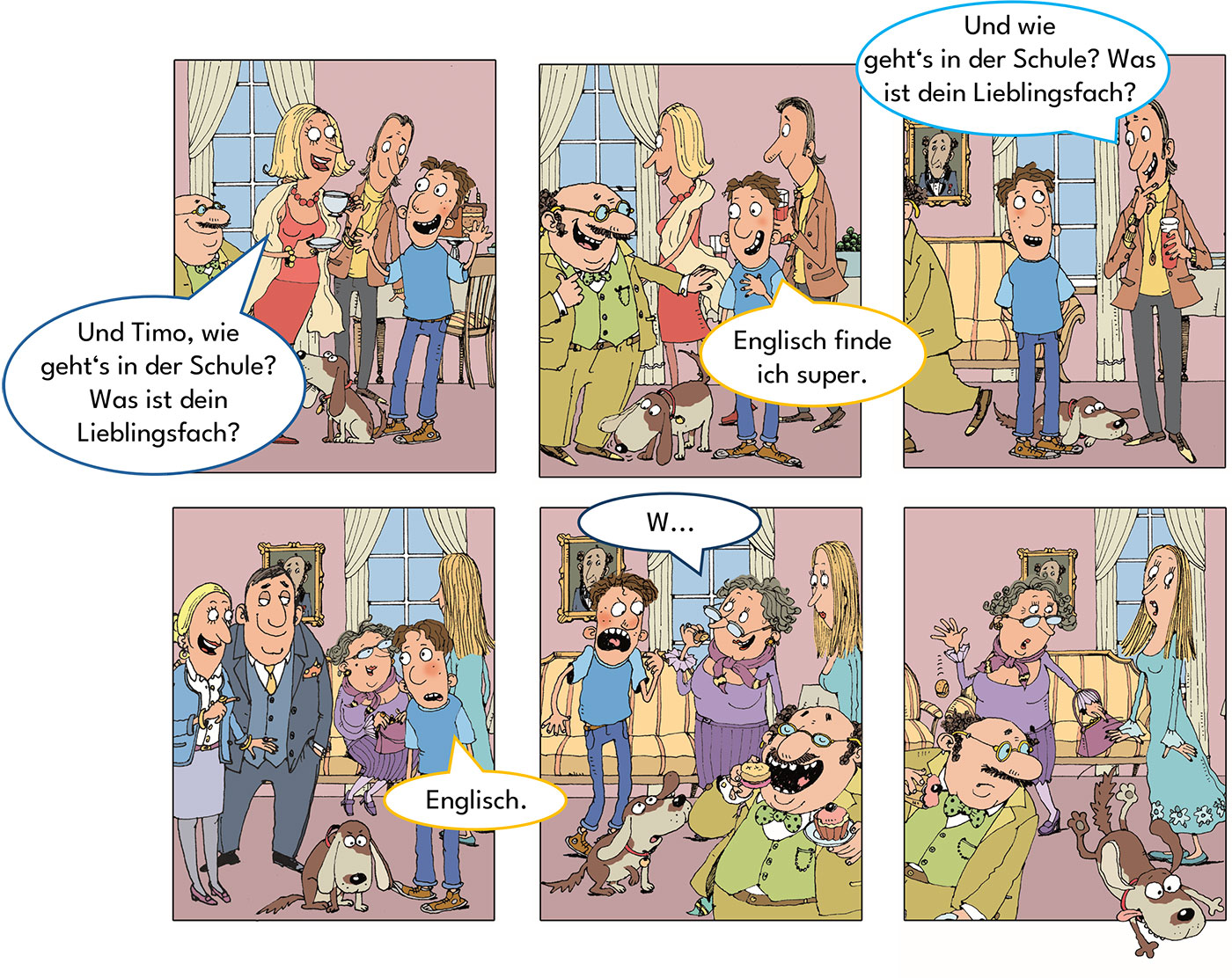 Szene mit Dialogpersonen