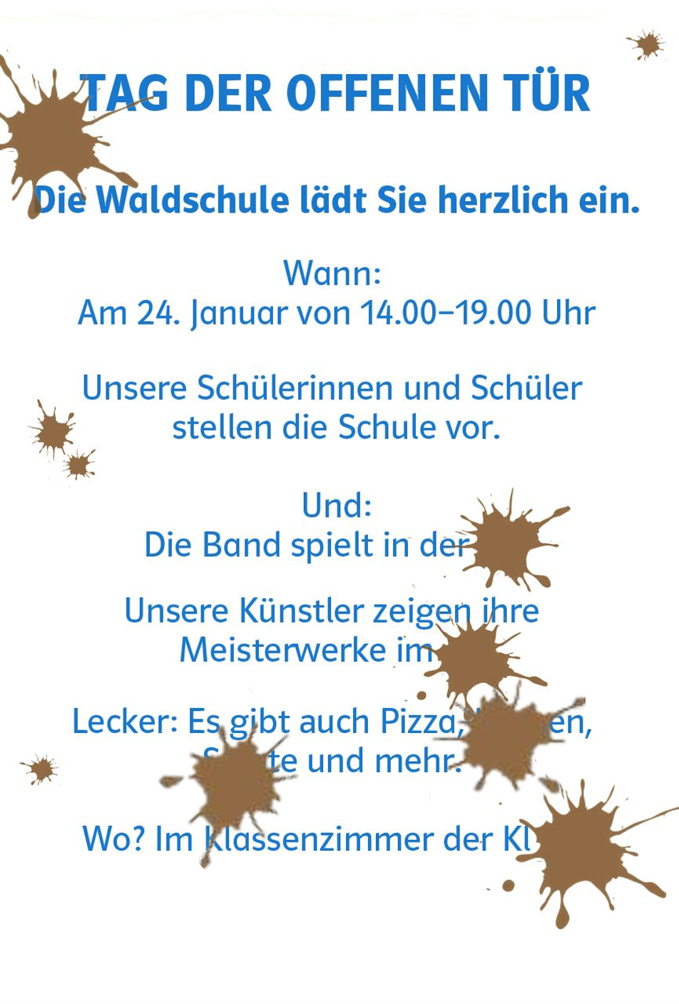 Plakat: Tag der offenen Tür